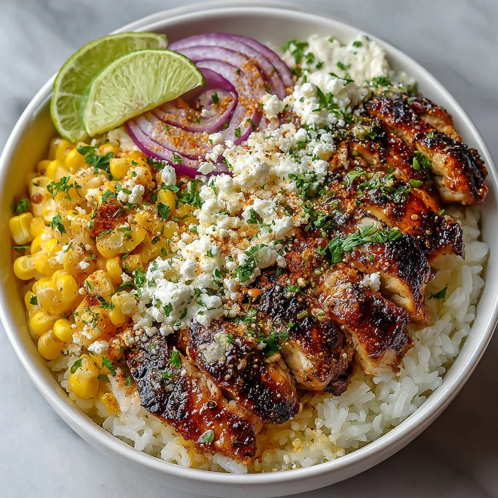 Street Corn Chicken Rice Bowl Recipe