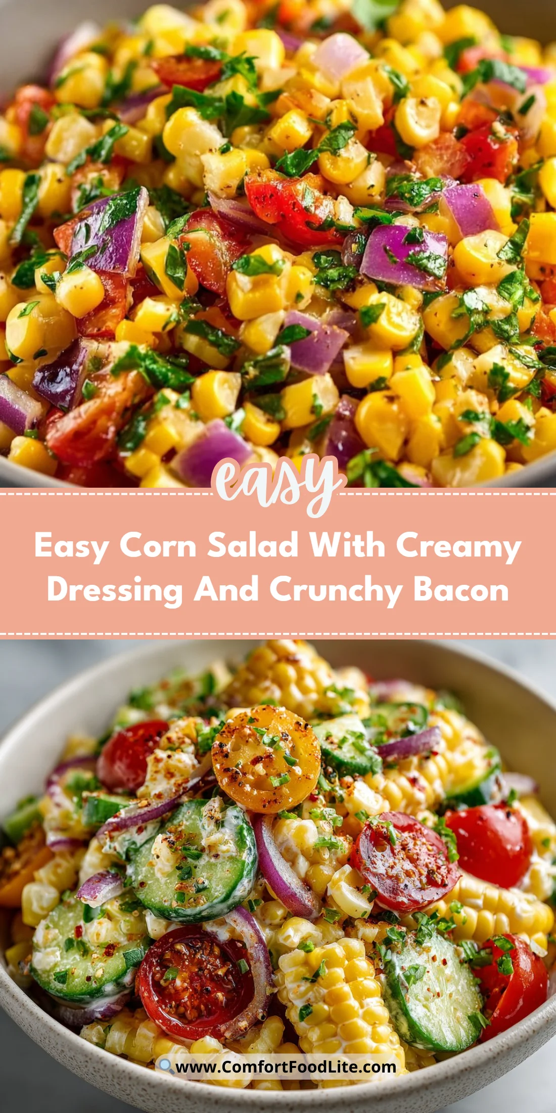 Easy Corn Salad With Creamy Dressing And Crunchy Bacon
