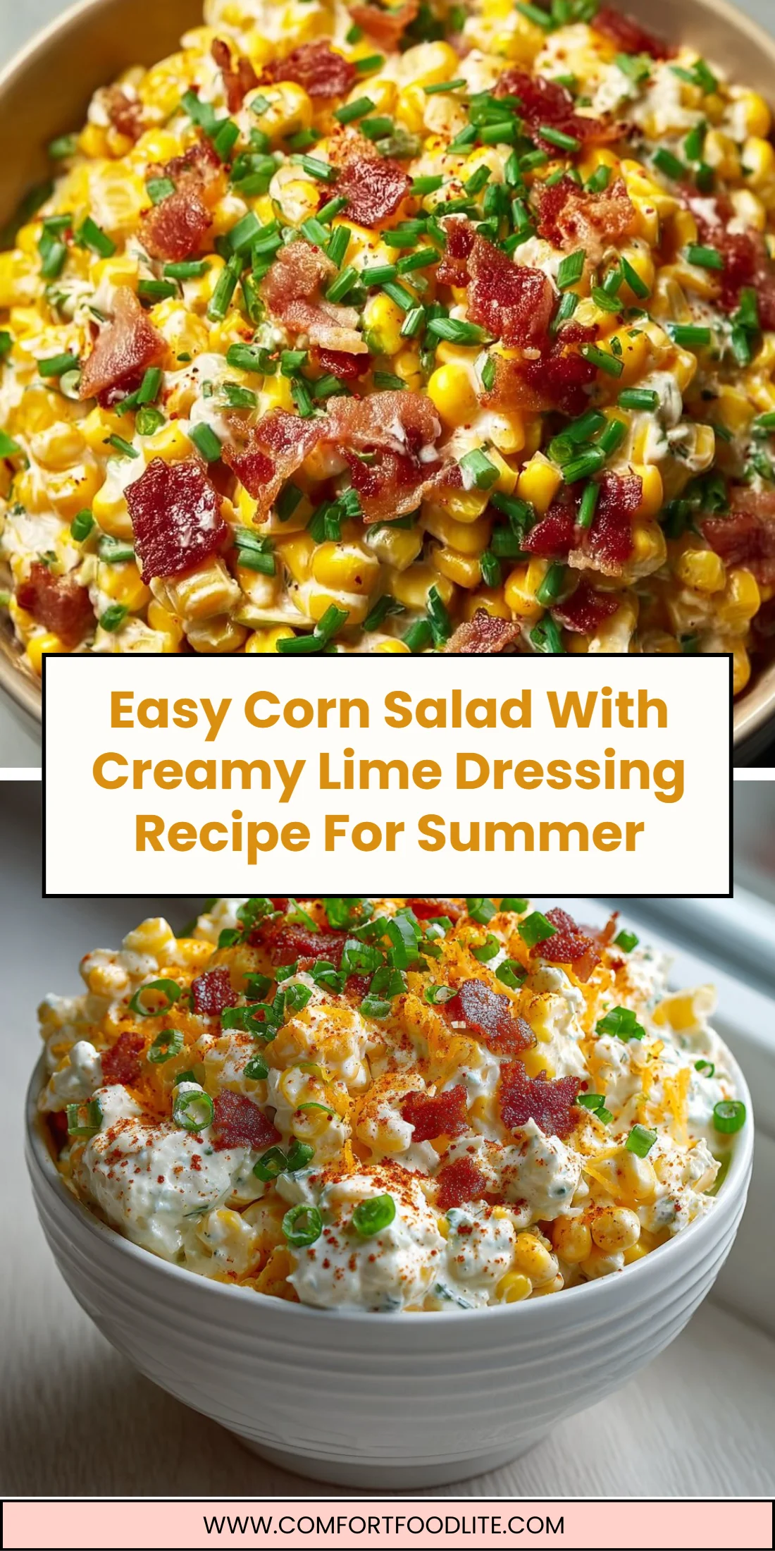 Easy Corn Salad With Creamy Lime Dressing Recipe For Summer