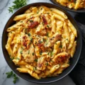 Easy creamy Cajun chicken pasta dish made in a slow cooker