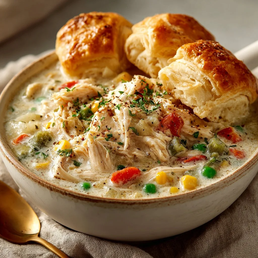 Chicken Pot Pie with Crescent Rolls