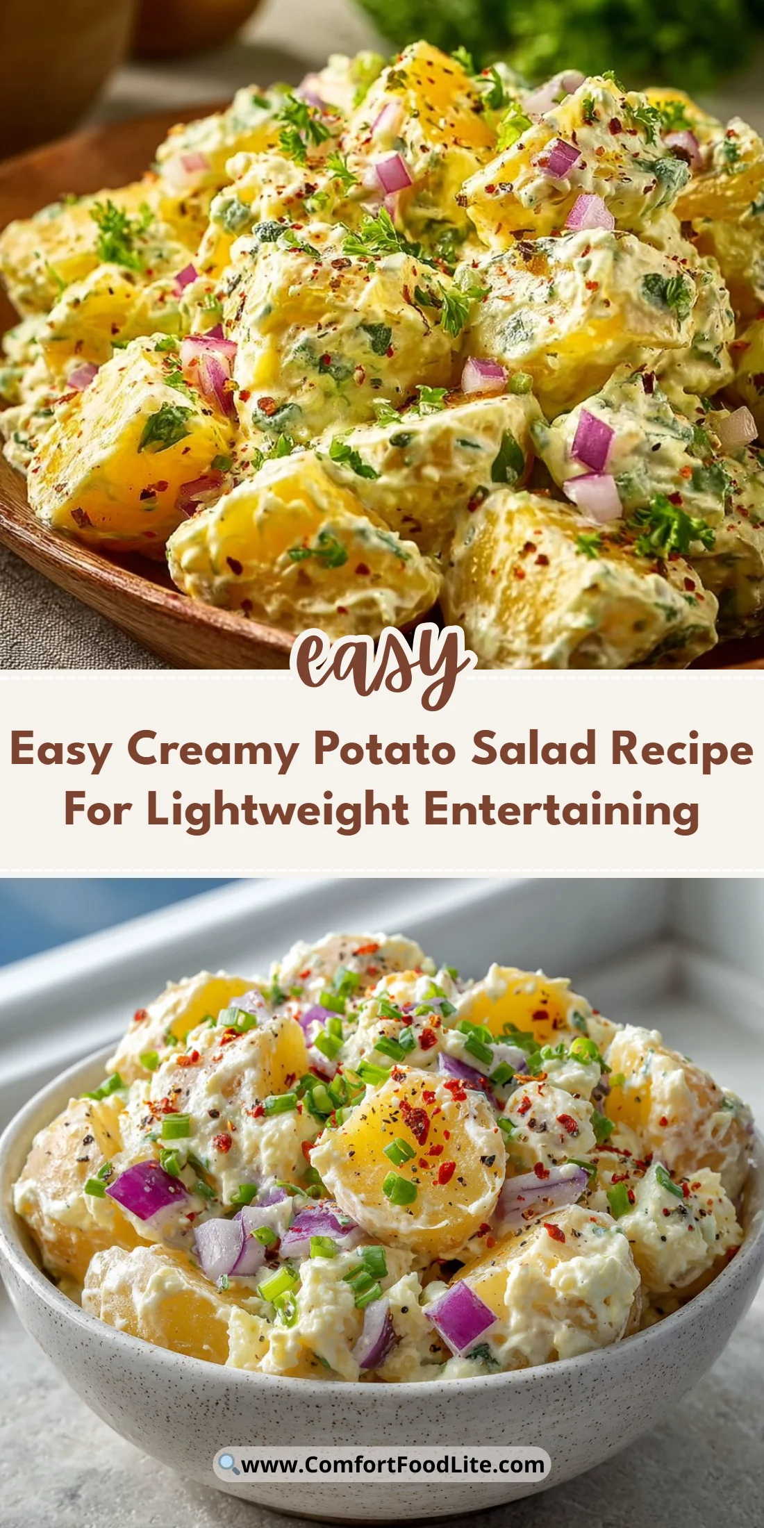 Easy Creamy Potato Salad Recipe For Lightweight Entertaining