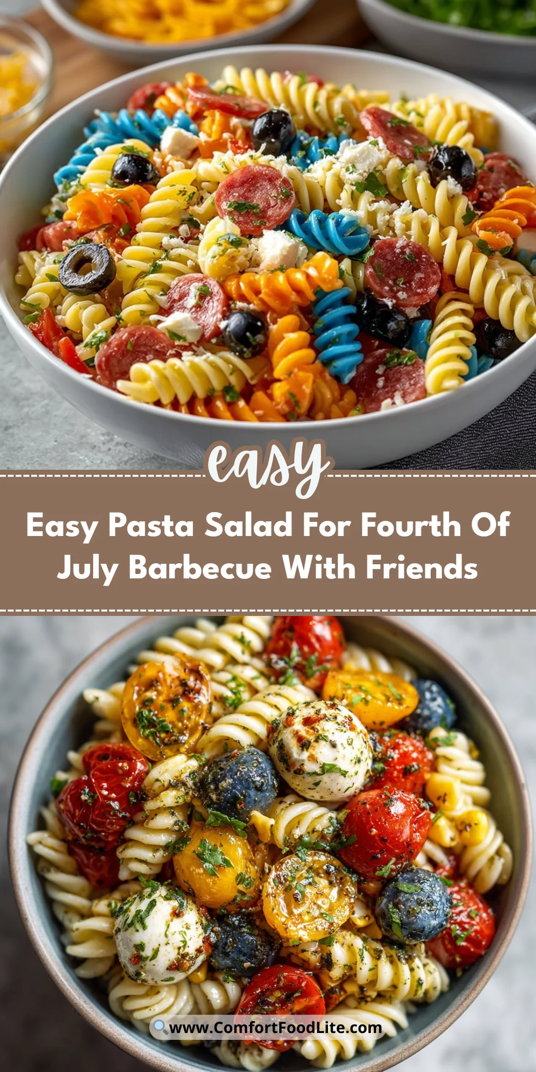 Easy Pasta Salad For Fourth Of July Barbecue With Friends