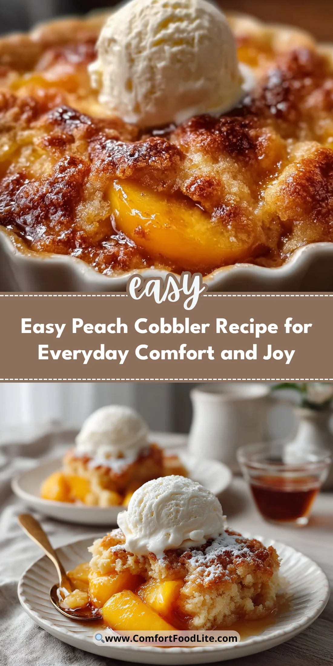 Easy Peach Cobbler Recipe for Everyday Comfort and Joy