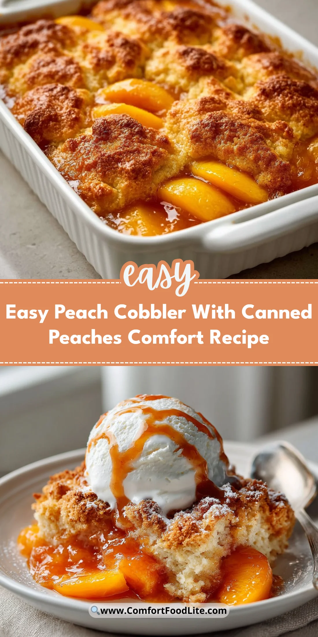 Easy Peach Cobbler With Canned Peaches Comfort Recipe