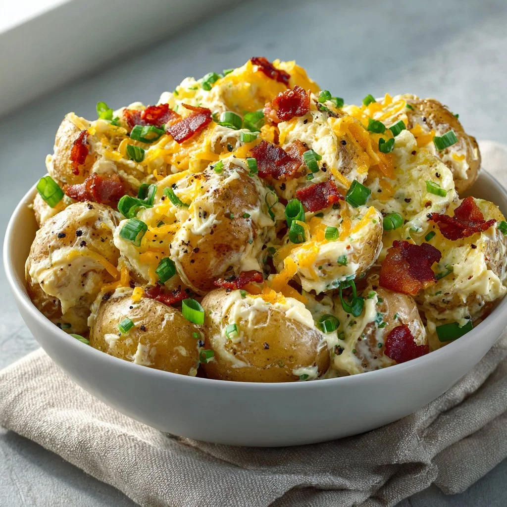 Ultimate Cheddar Bacon Ranch Potato Salad to Wow Your Guests