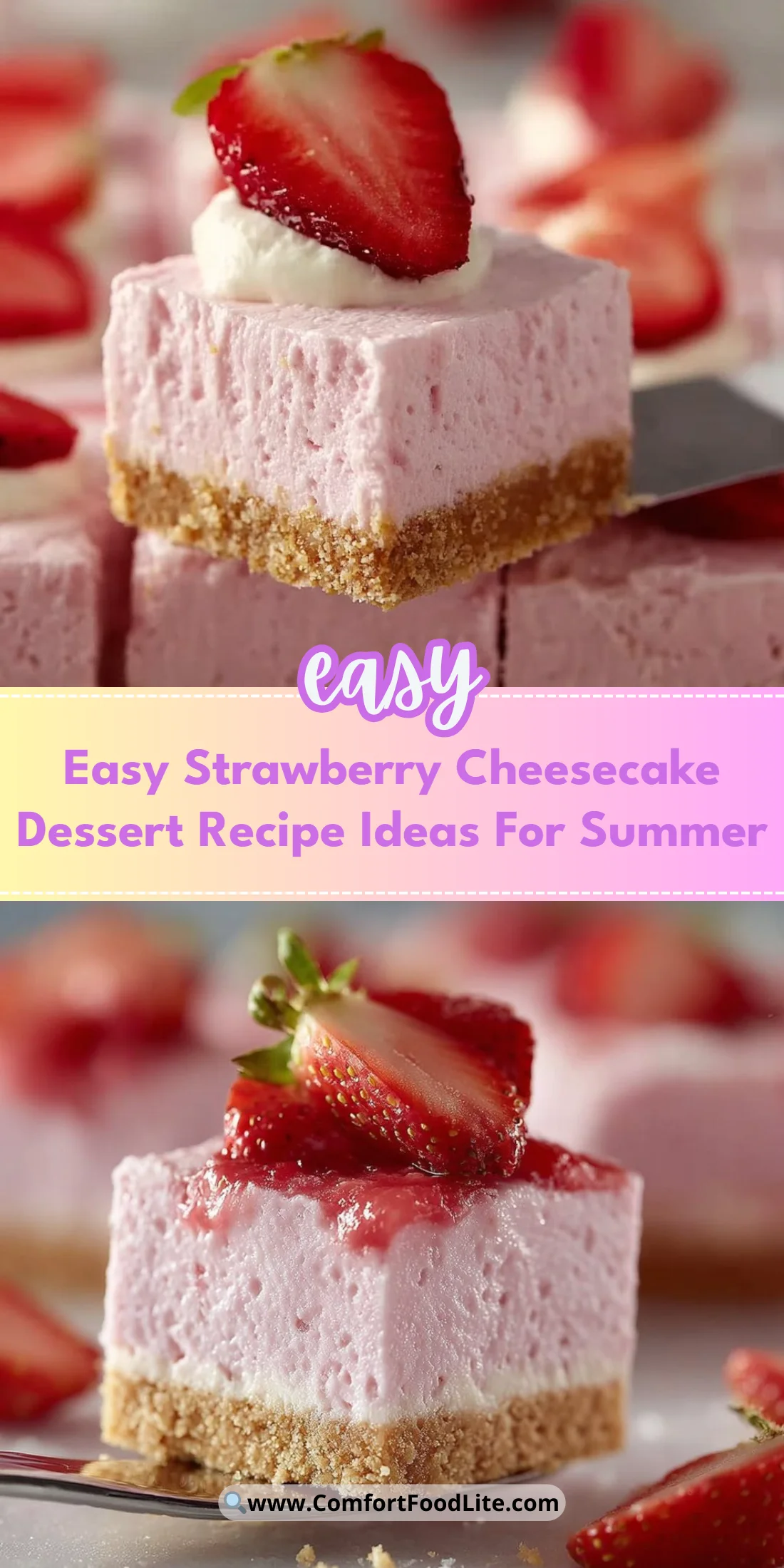 Easy Strawberry Cheesecake Dessert Recipe Ideas For Summer