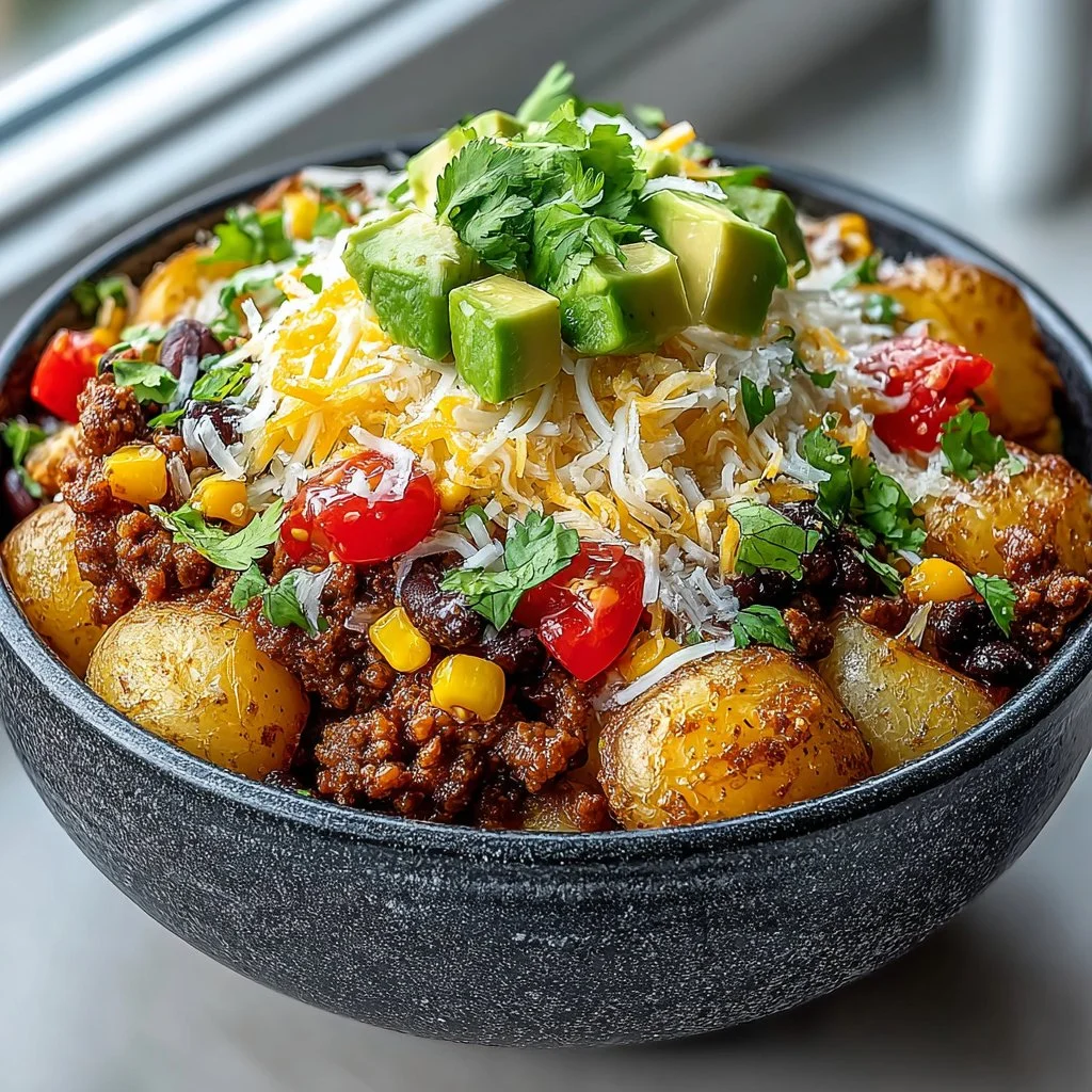Loaded Potato Taco Bowl