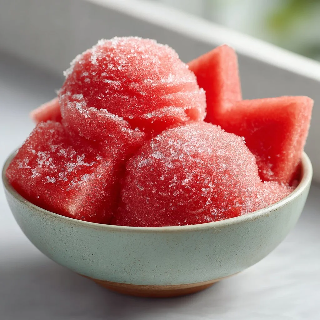Easy Watermelon Sorbet