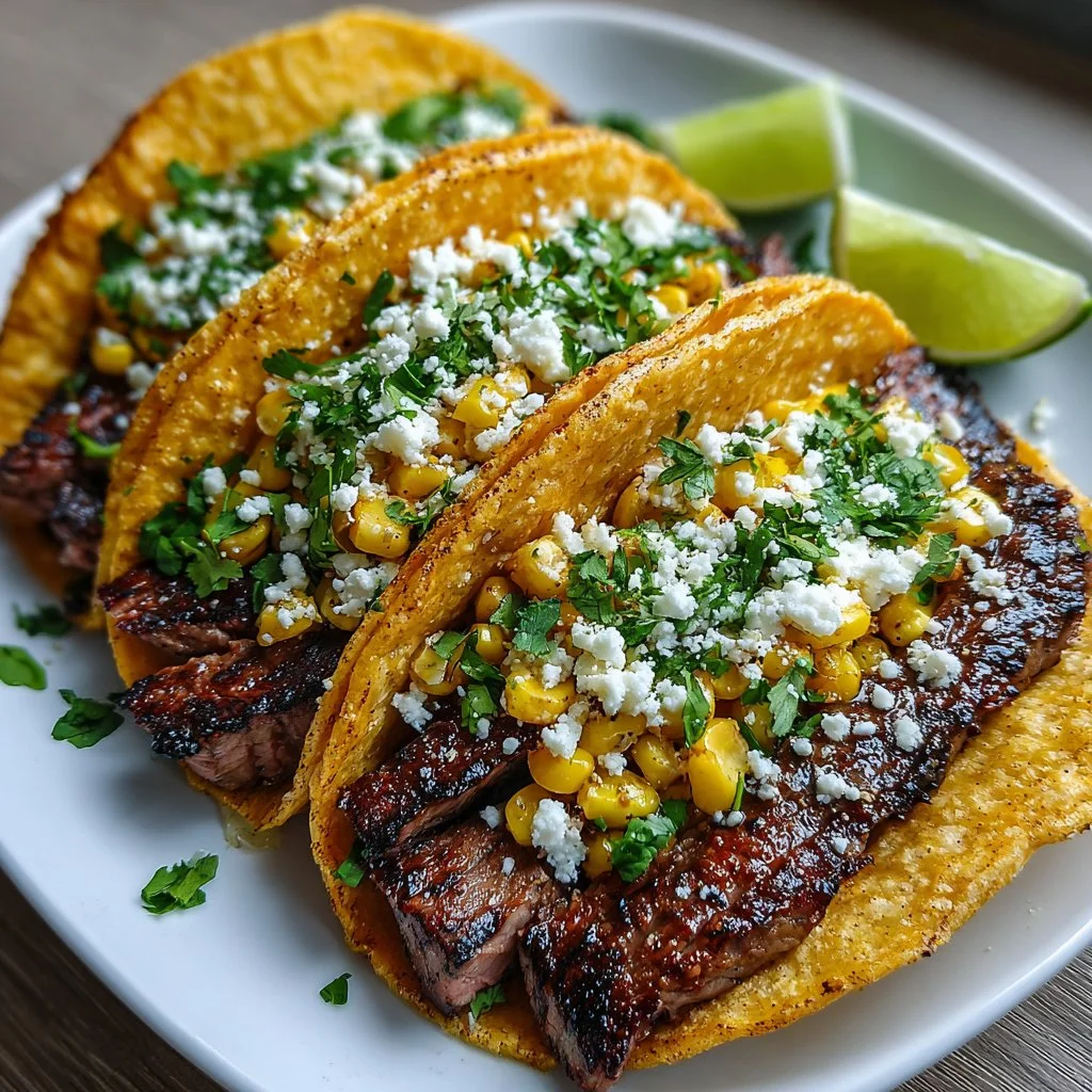 Grilled Steak Corn Tacos