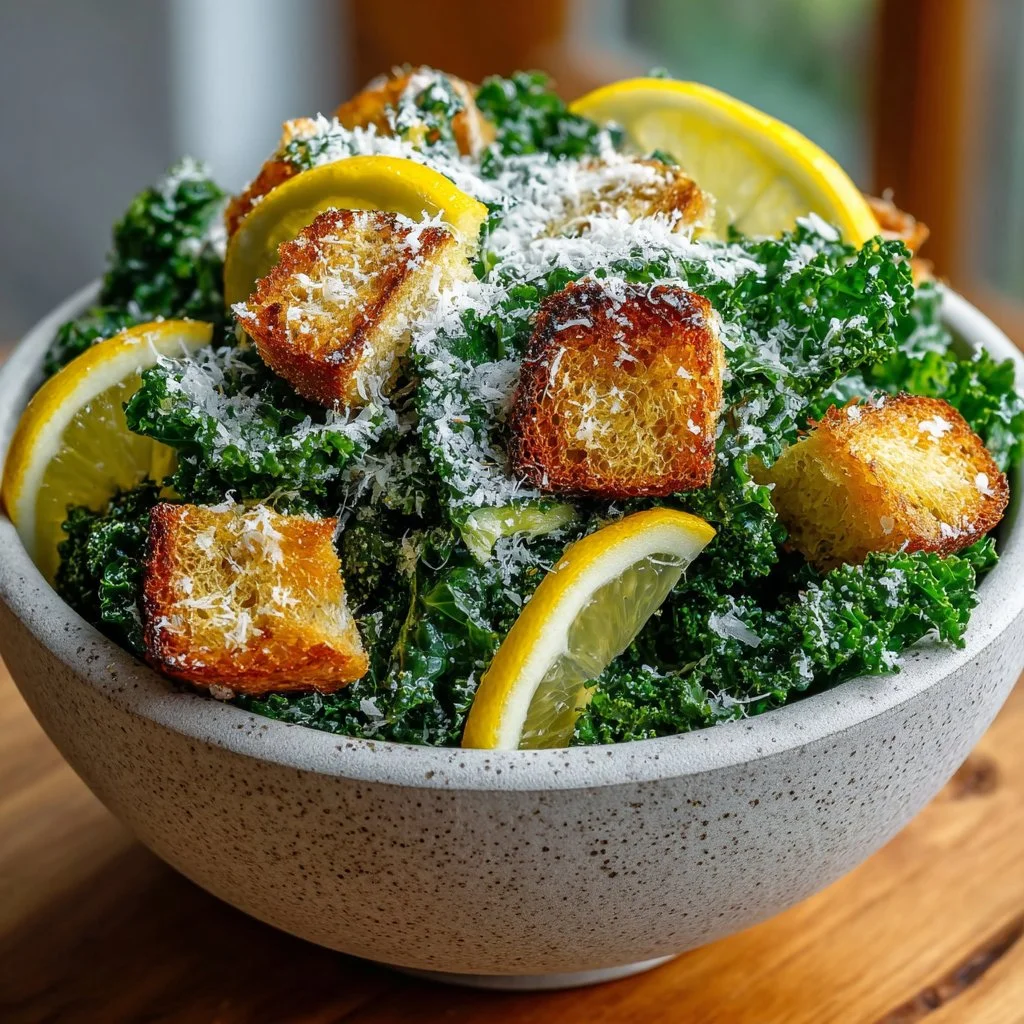 Lemon Parm Kale Salad