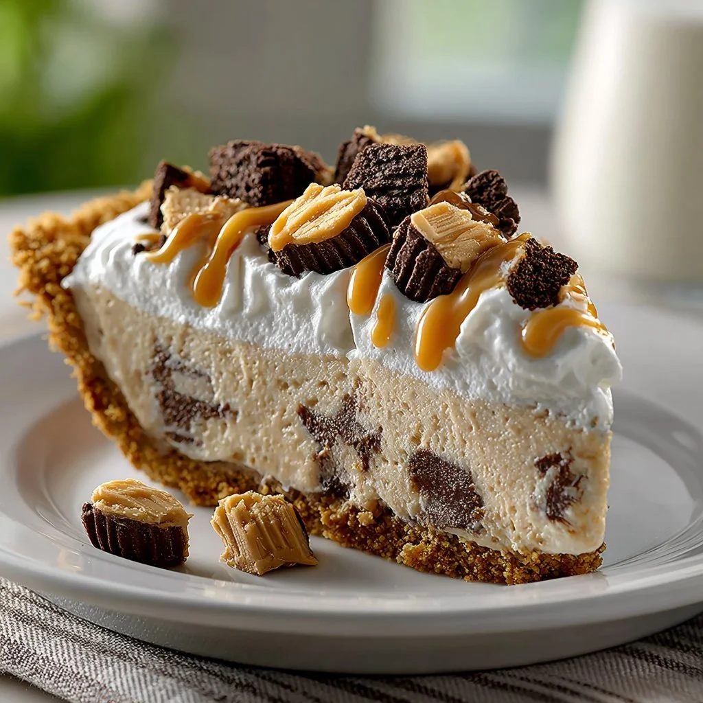 No Bake Peanut Butter Cup Pie