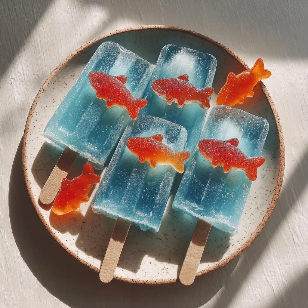 Ocean Blue Lemonade Popsicles
