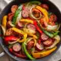 One-pan honey garlic kielbasa with veggies for a quick dinner