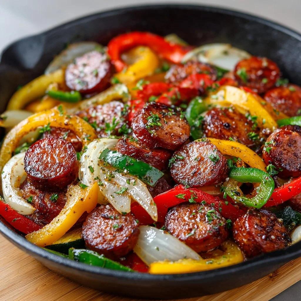 One-Pan Honey Garlic Kielbasa & Veggies
