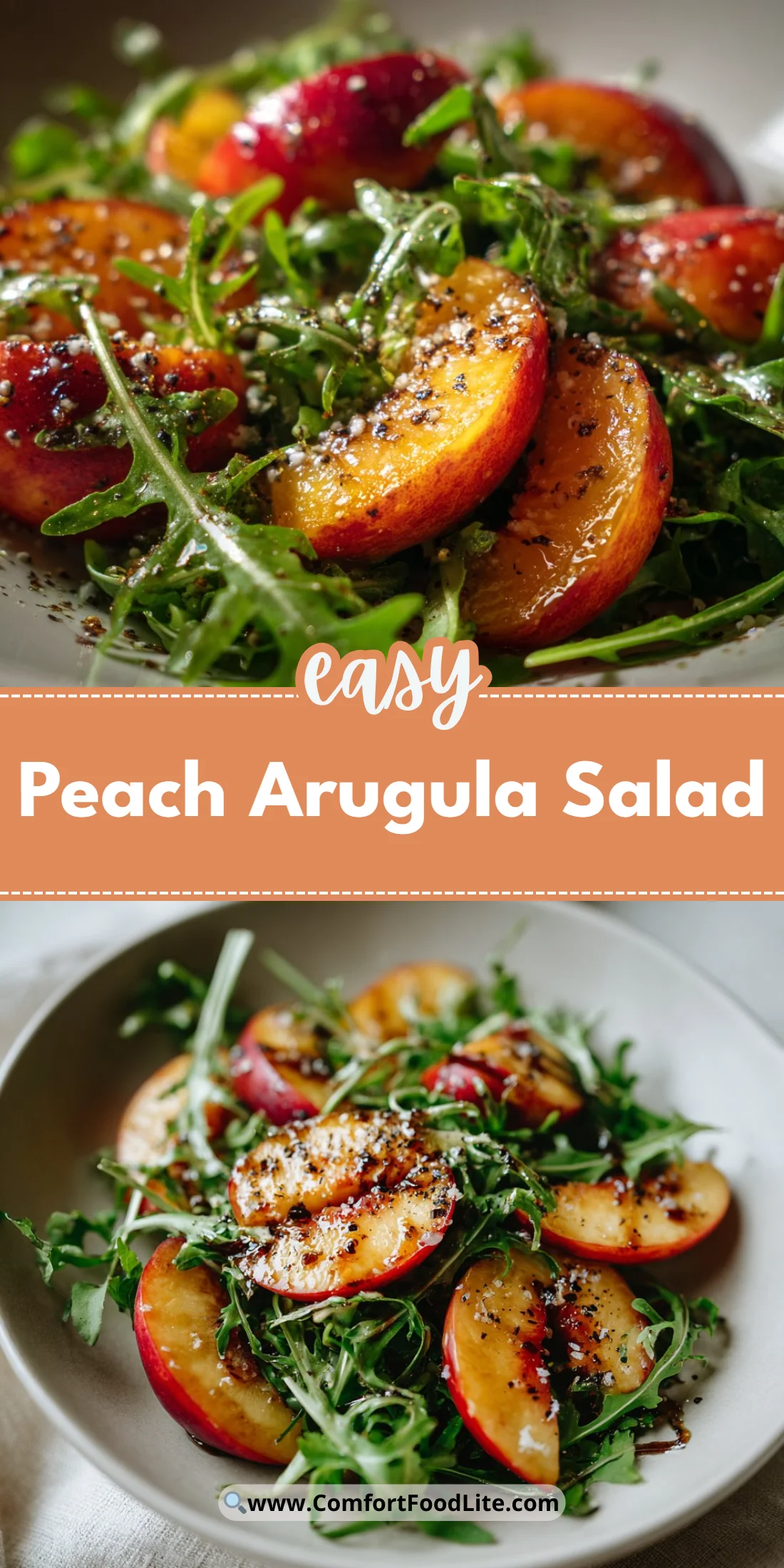 Peach Arugula Salad