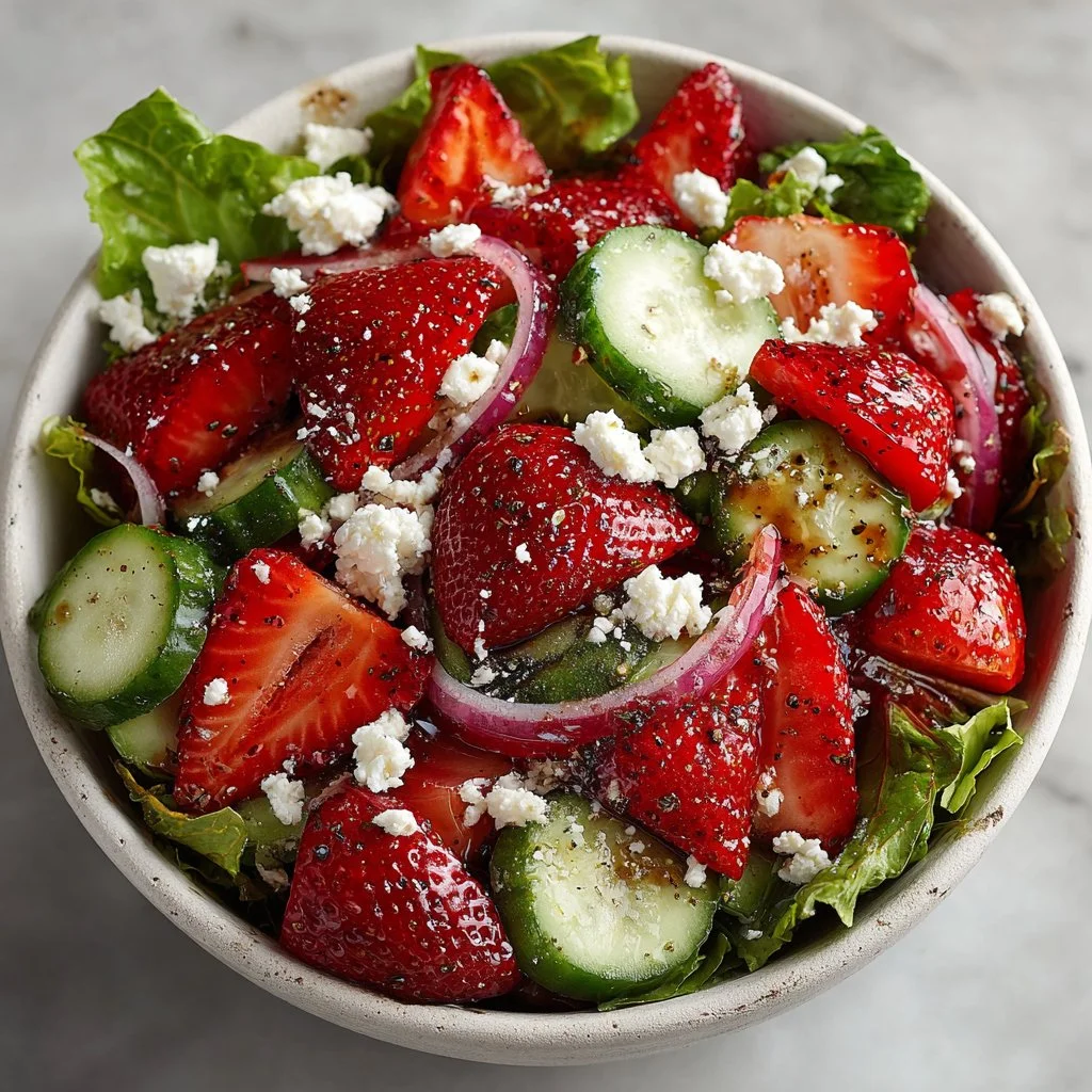 Refreshing Strawberry Feta Salad Recipe in Just 15 Minutes
