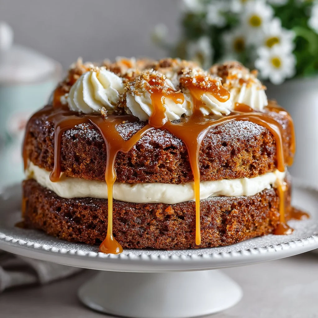 Salted Caramel Carrot Cake