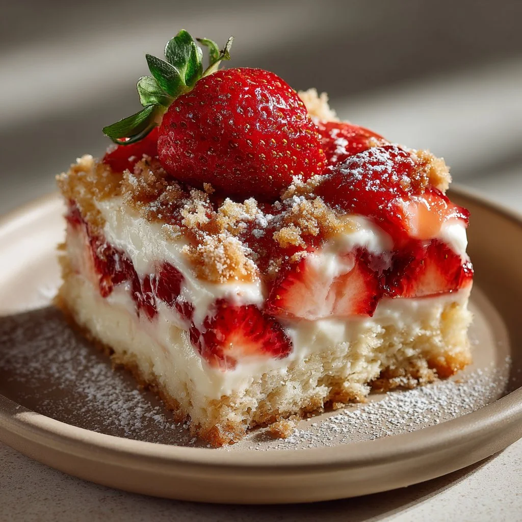 Strawberry Cheesecake Dump Cake Recipe
