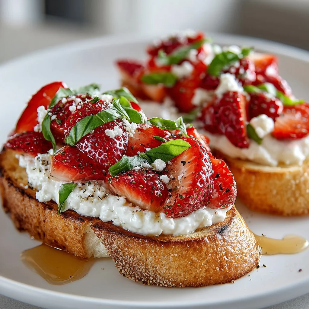 Strawberry Ricotta Bruschetta