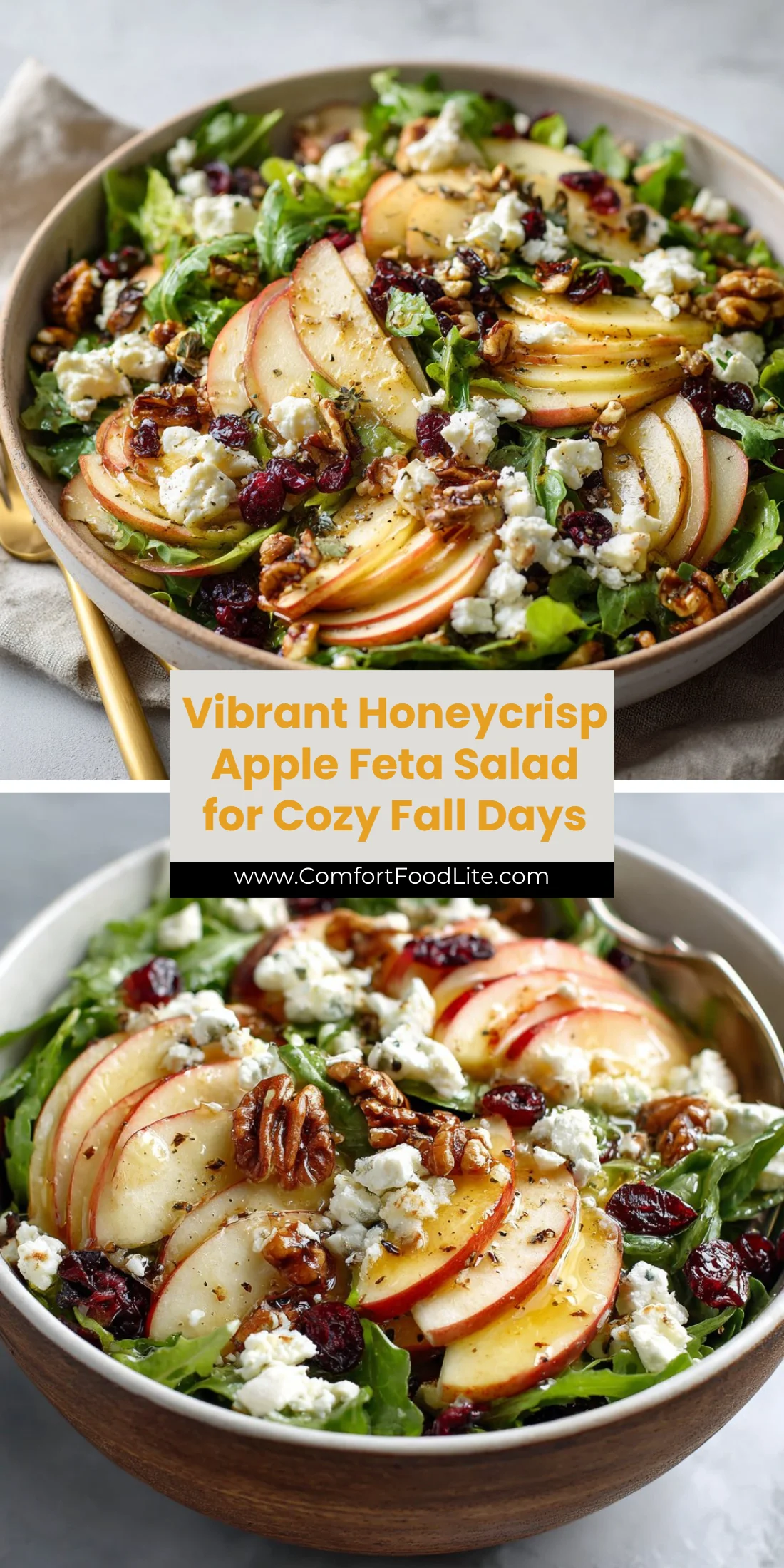 Vibrant Honeycrisp Apple Feta Salad for Cozy Fall Days