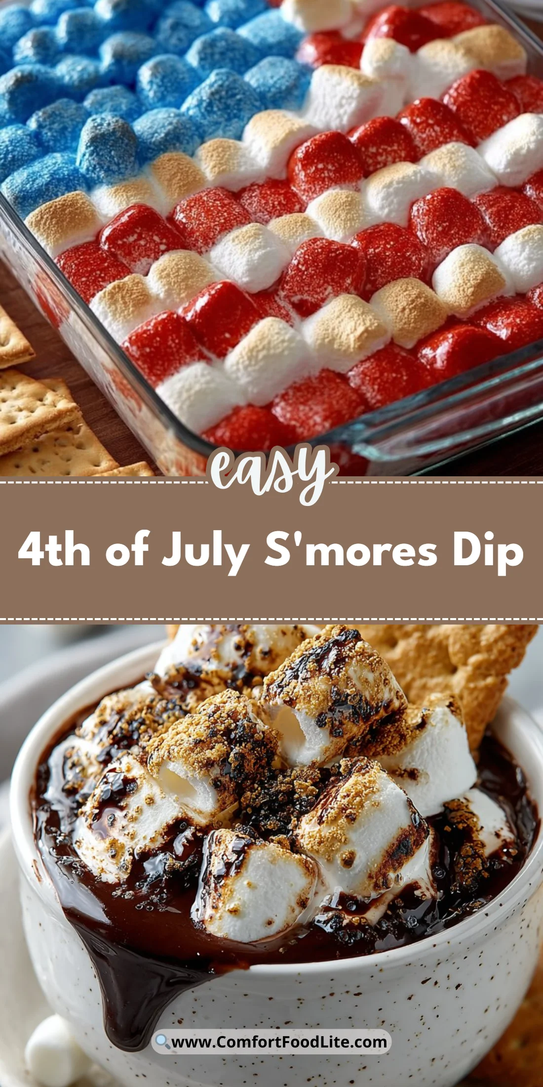 4th of July S'mores Dip