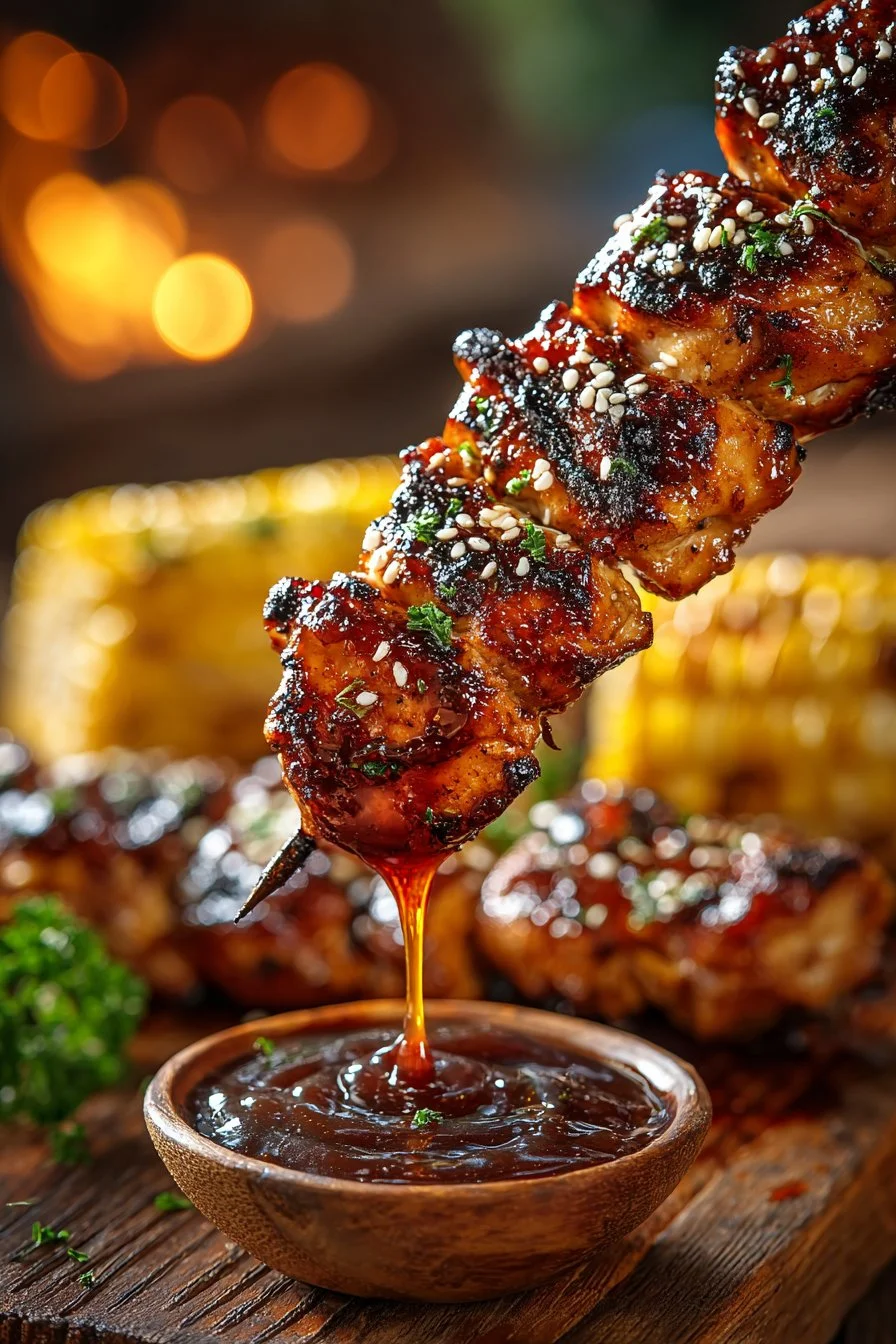 BBQ Chicken Skewers