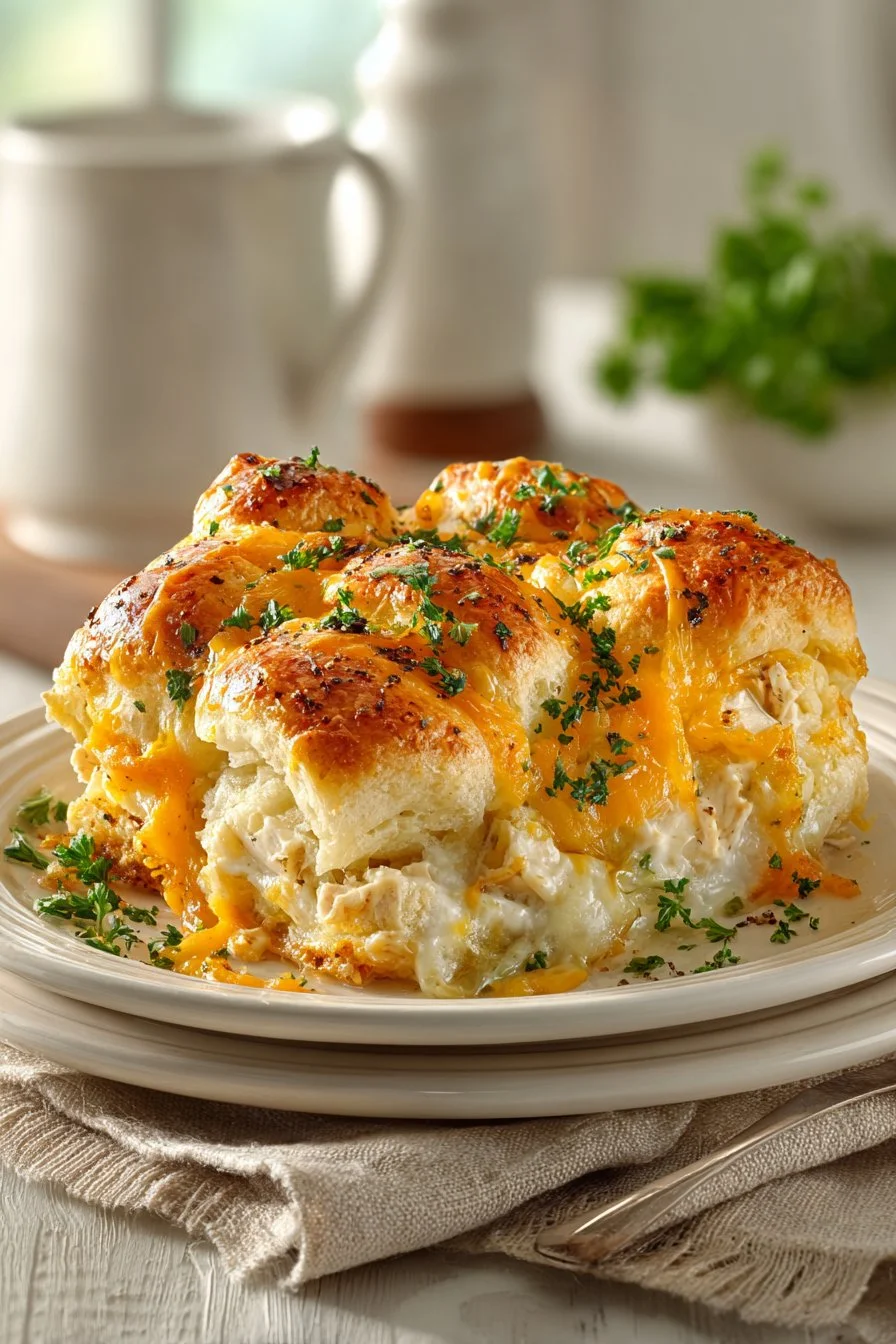 Cheesy Chicken Crescent Bake