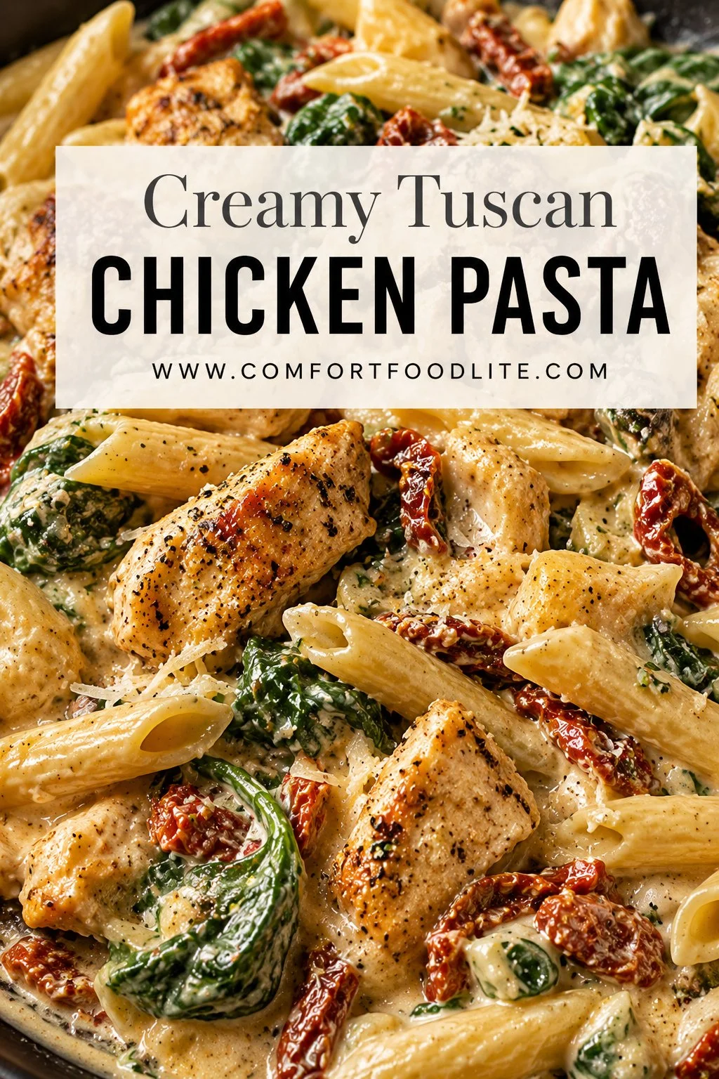 Comforting Creamy Tuscan Chicken Pasta