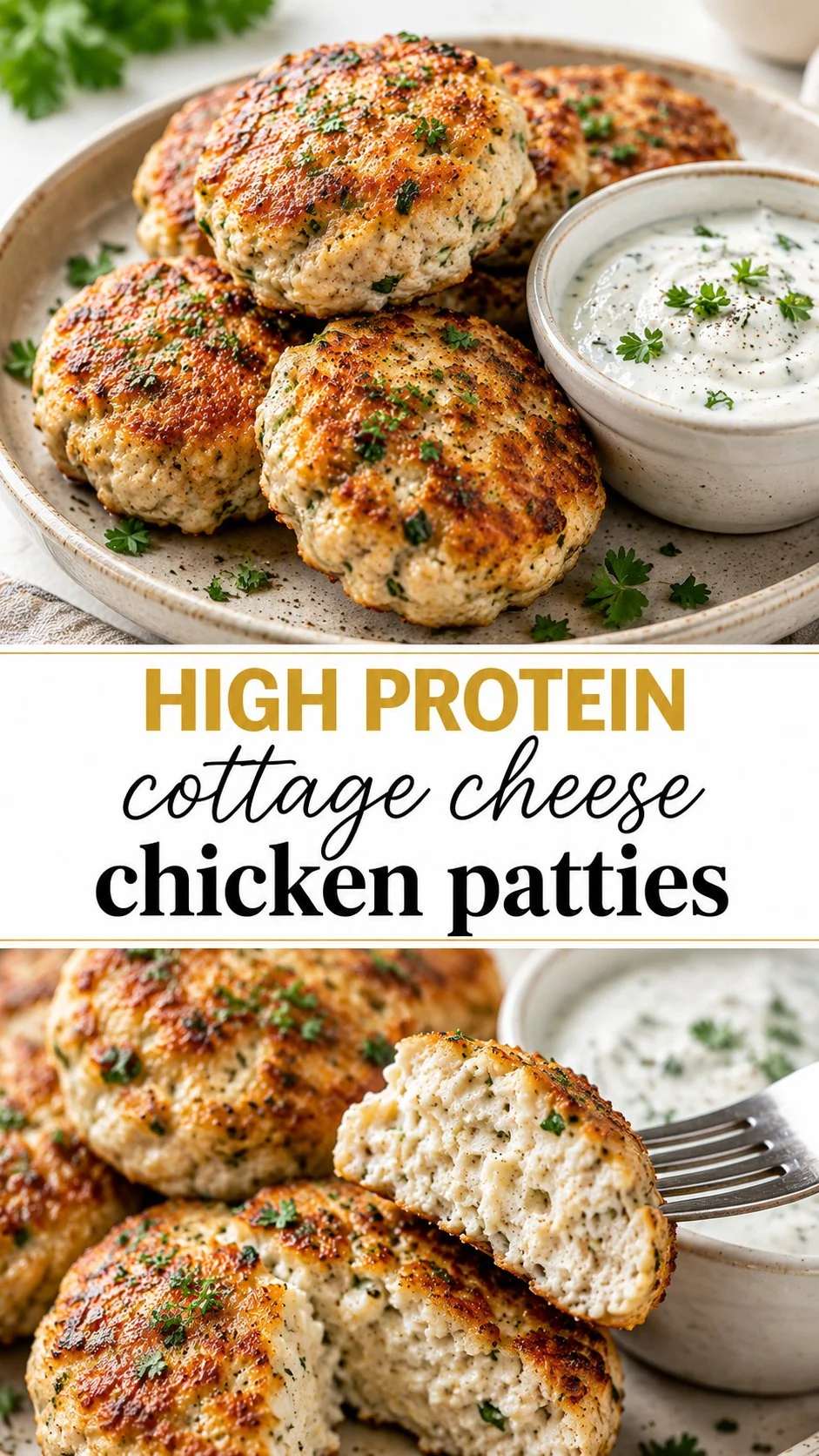 Cottage Cheese Chicken Patties