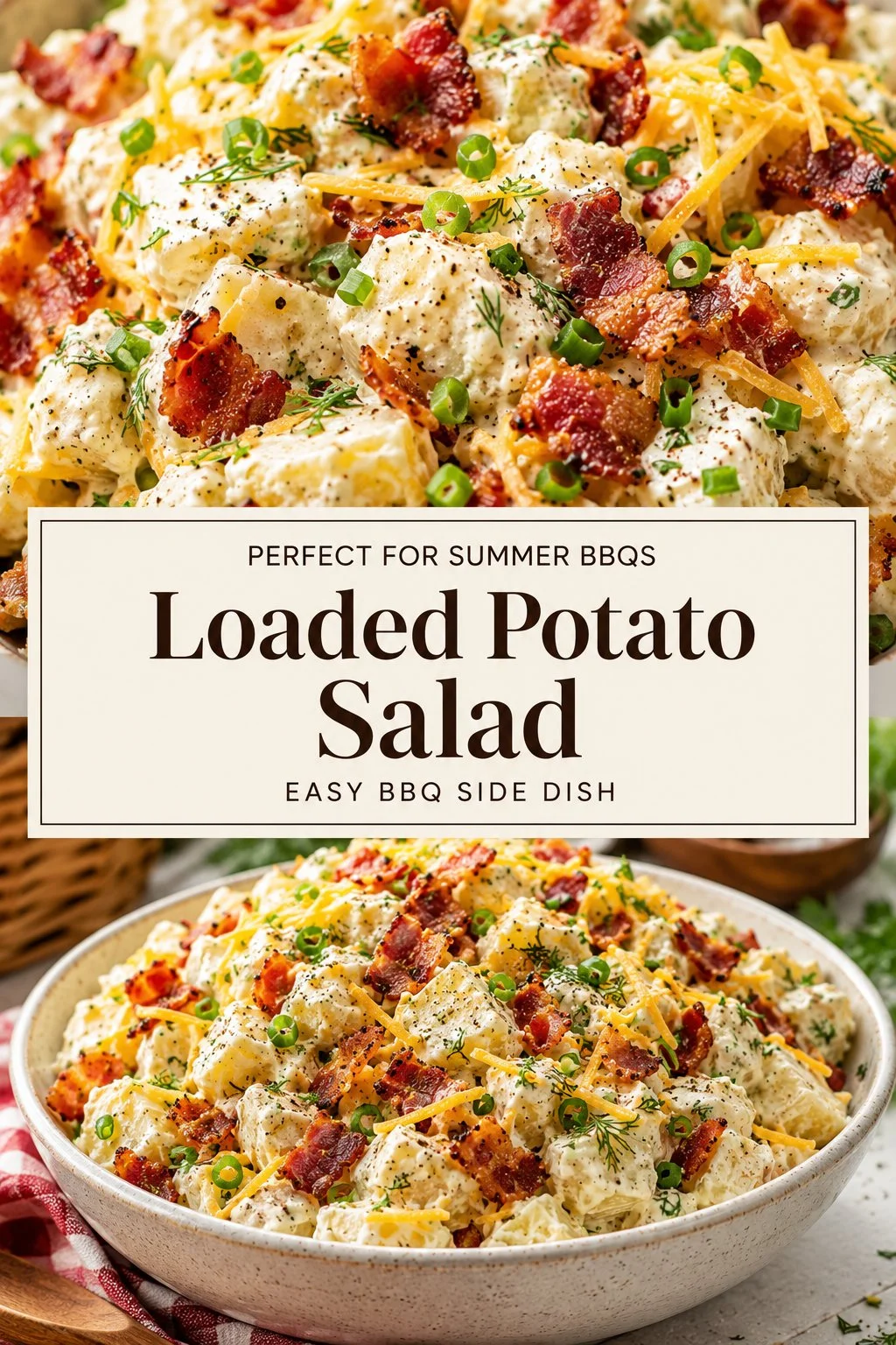 Crispy Bacon Ranch Potato Salad - FlirtyFood