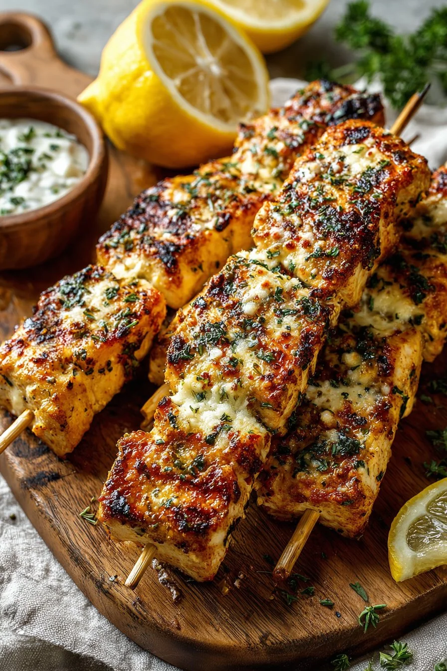 Grilled Ranch Garlic Parmesan Chicken Skewers – An Incredible Flavor Explosion!