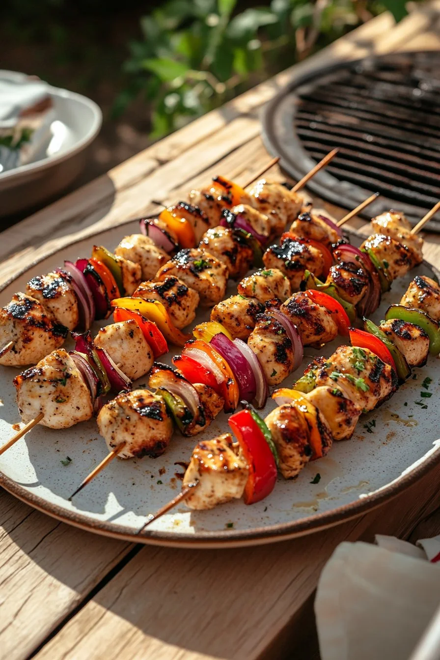 Honey Mustard Chicken Skewers