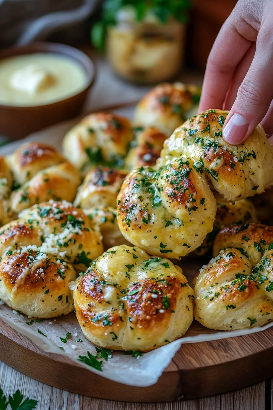 Quick Sourdough Discard Garlic Knots: Velvety and Buttery