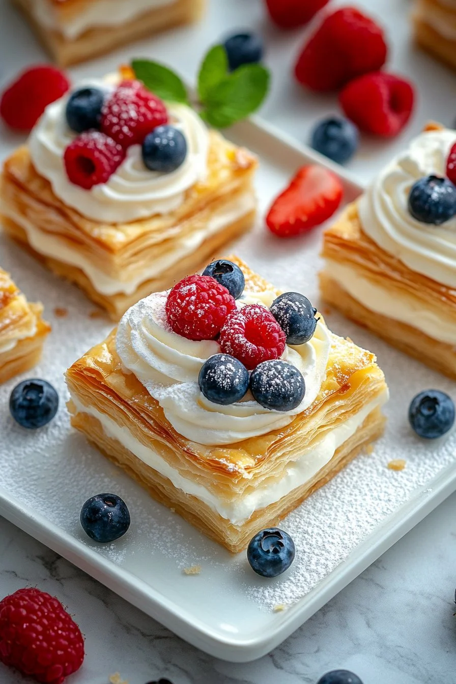 A selection of festive red, white, and blue desserts highlighting delicious blue desserts.