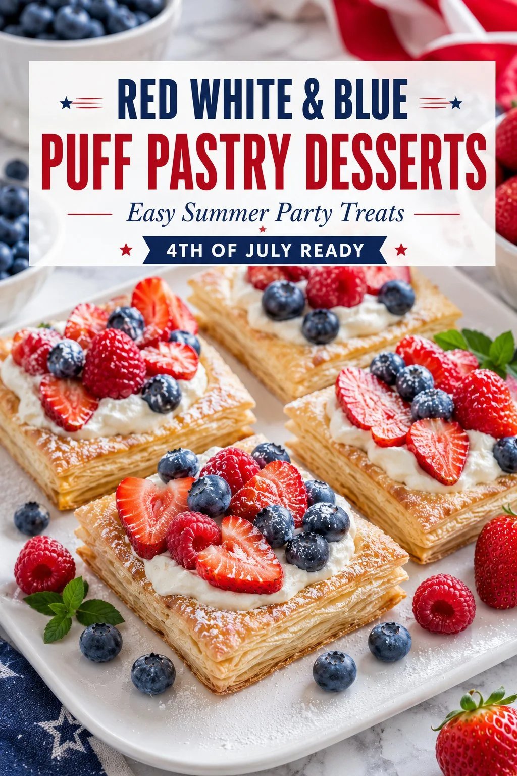 Red White and Blue Desserts