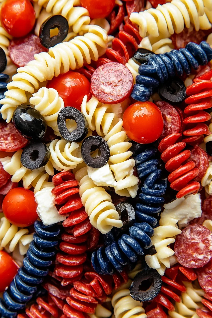 Red, White and Blue Pasta Salad
