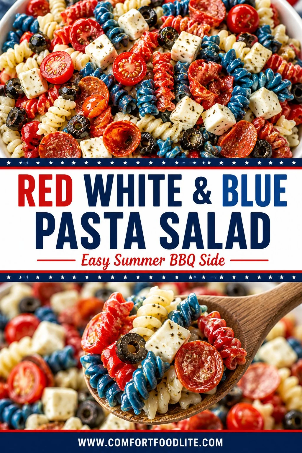 Red, White and Blue Pasta Salad
