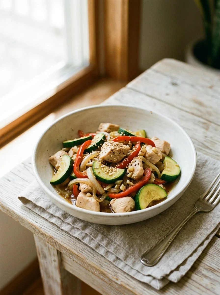 Chicken Zucchini Stir Fry