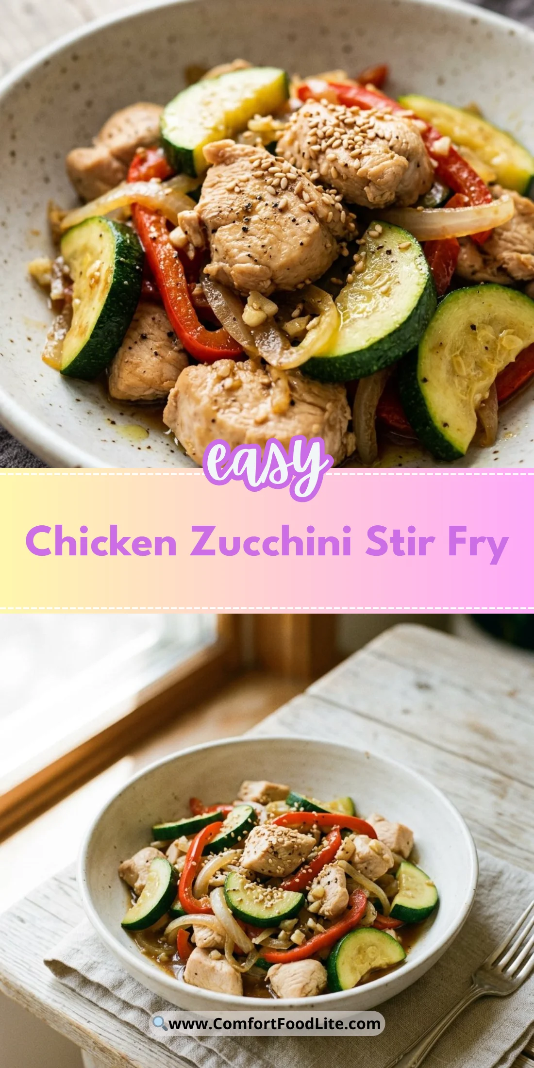 Chicken Zucchini Stir Fry