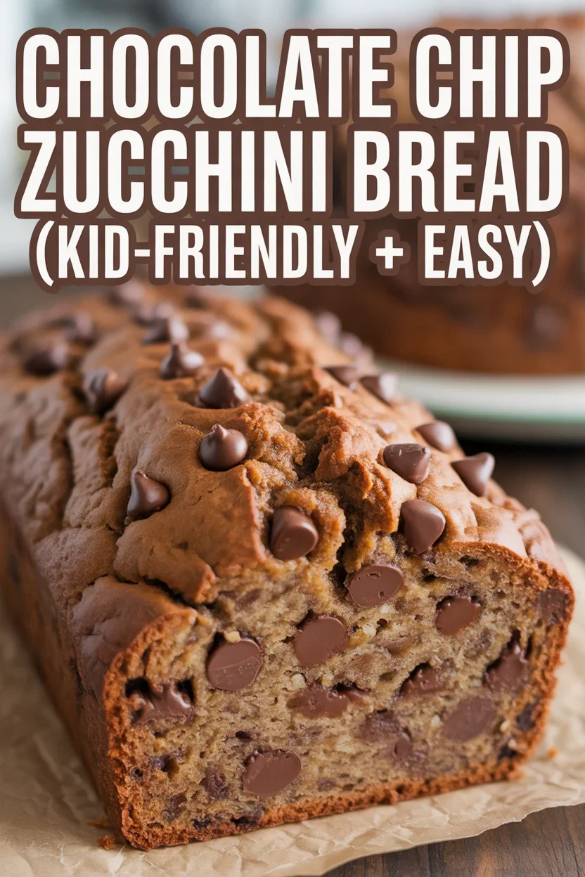 Chocolate Chip Zucchini Bread (Kid-Friendly + Easy)