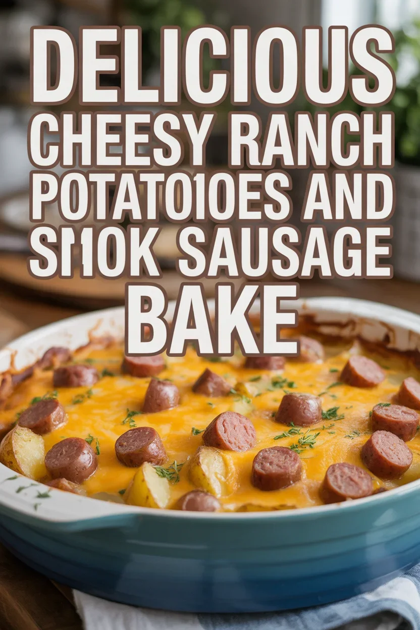 Cheesy Ranch Potatoes and Smoked Sausage