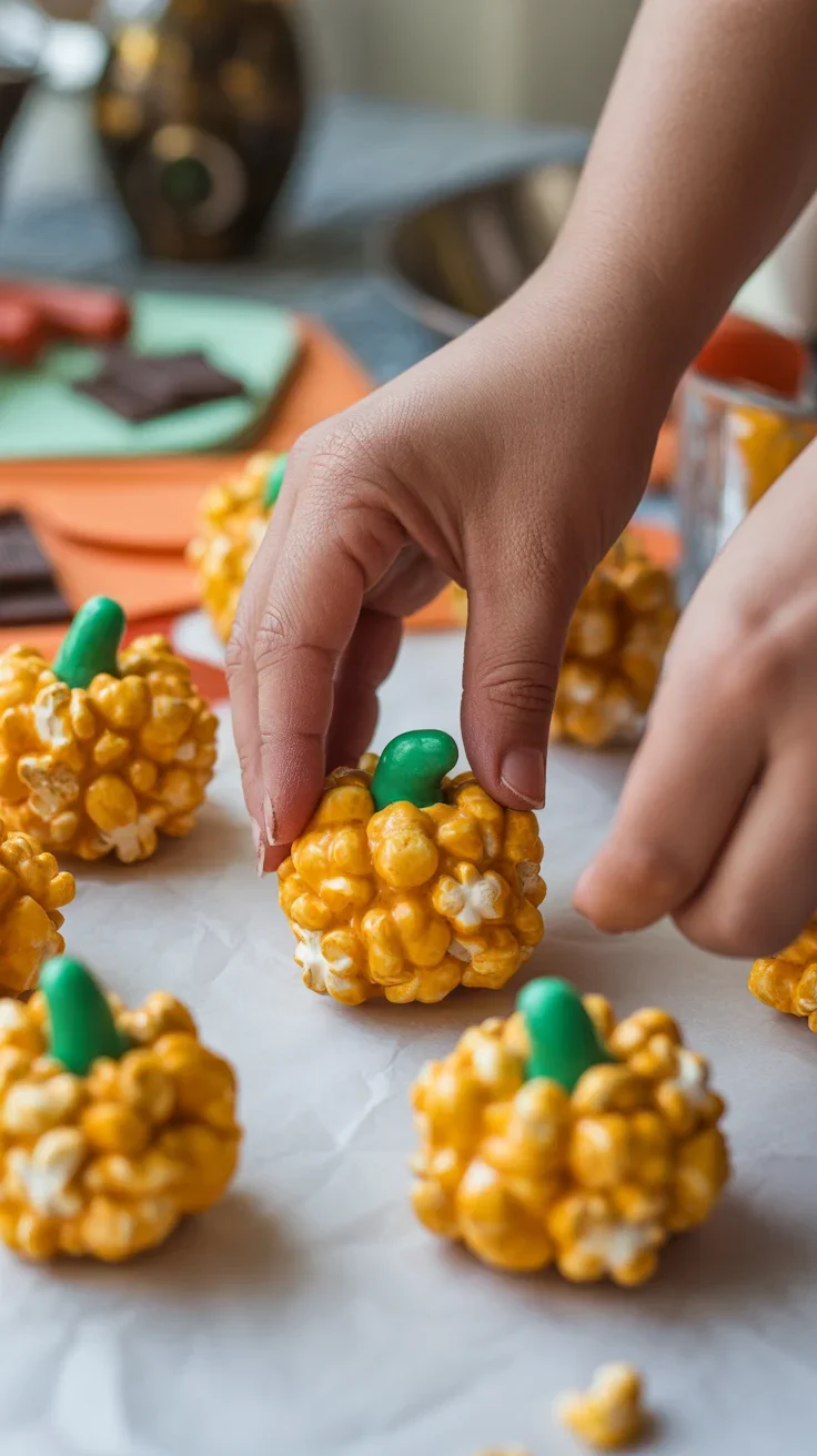 Deliciously Spooky Jack-O’-Lantern Popcorn Balls Recipe