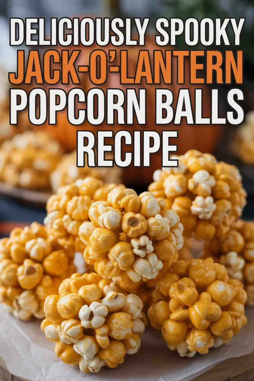 Deliciously Spooky Jack-O’-Lantern Popcorn Balls Recipe