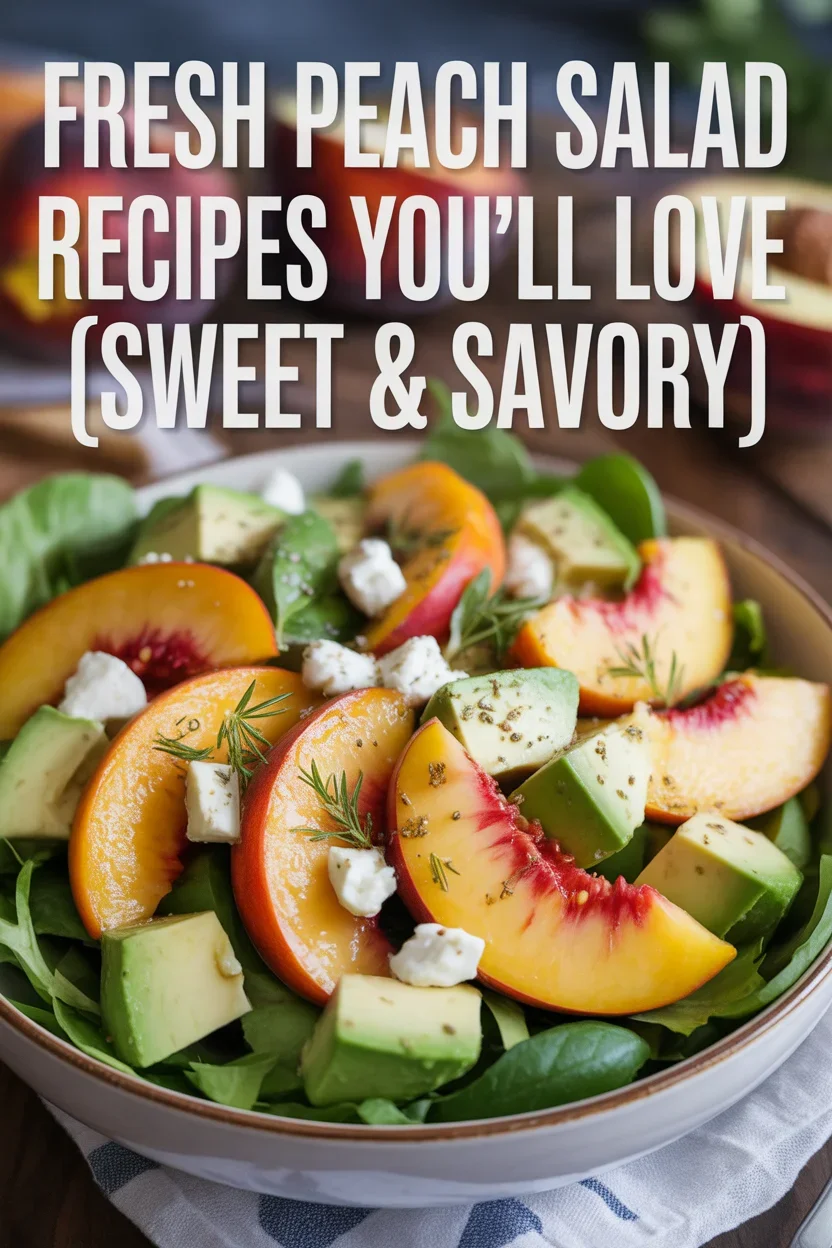 Fresh Peach Salad Recipes You’ll Love (Sweet & Savory)
