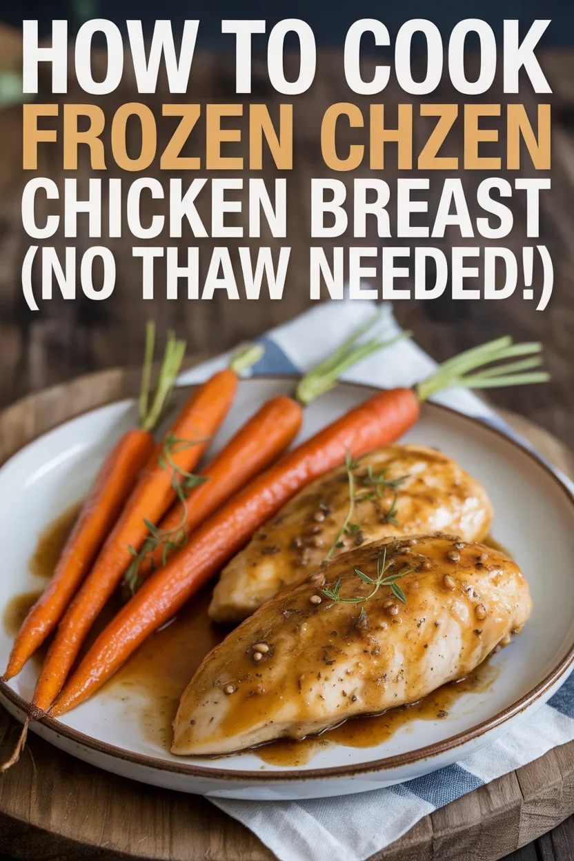 How to Cook Frozen Chicken Breast (No Thaw Needed!)