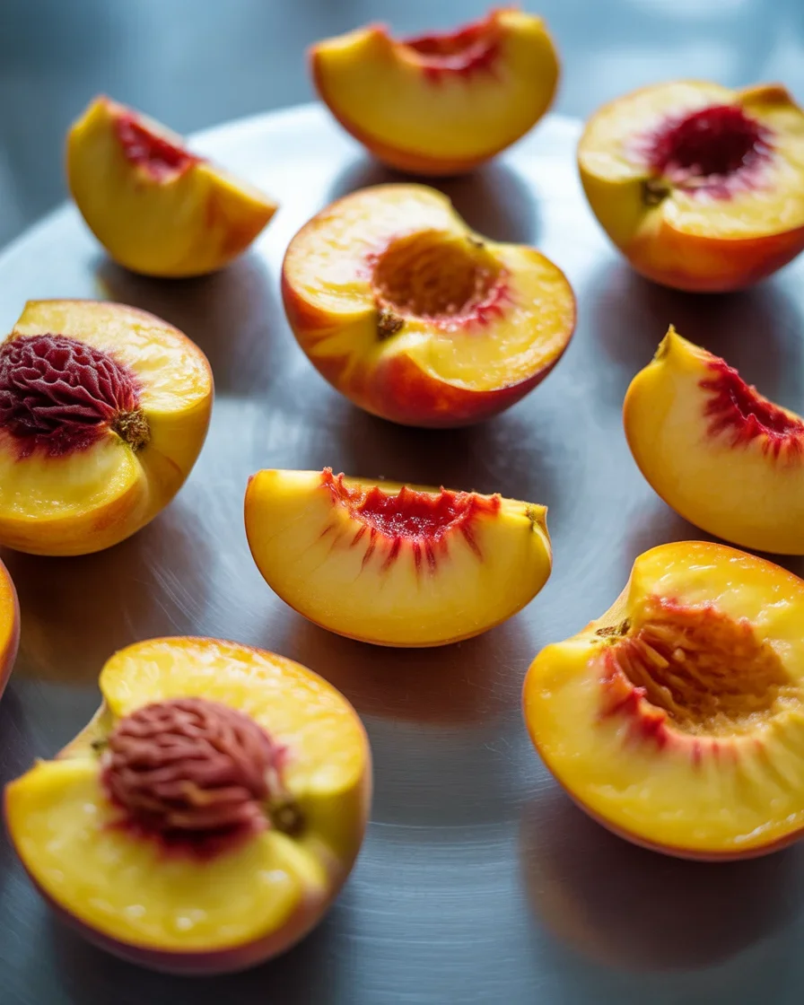 freezing peaches