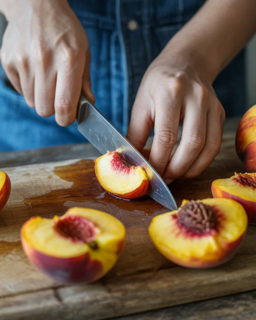 freezing peaches