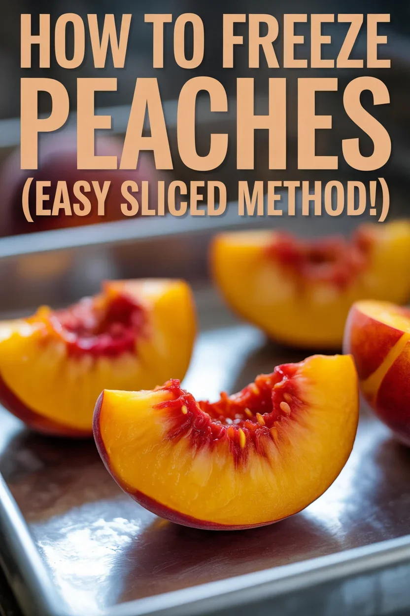 How to Freeze Peaches (Easy Sliced Method!)
