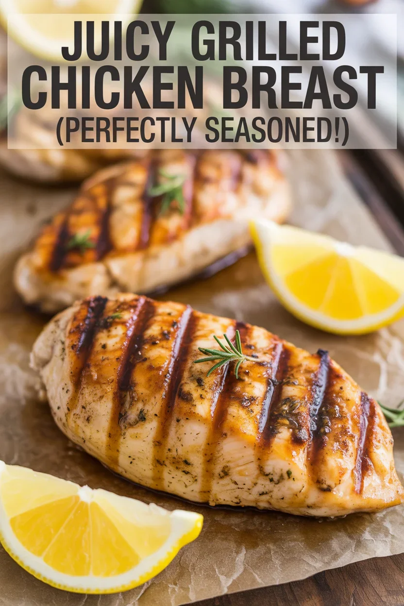 Juicy Grilled Chicken Breast (Perfectly Seasoned!)